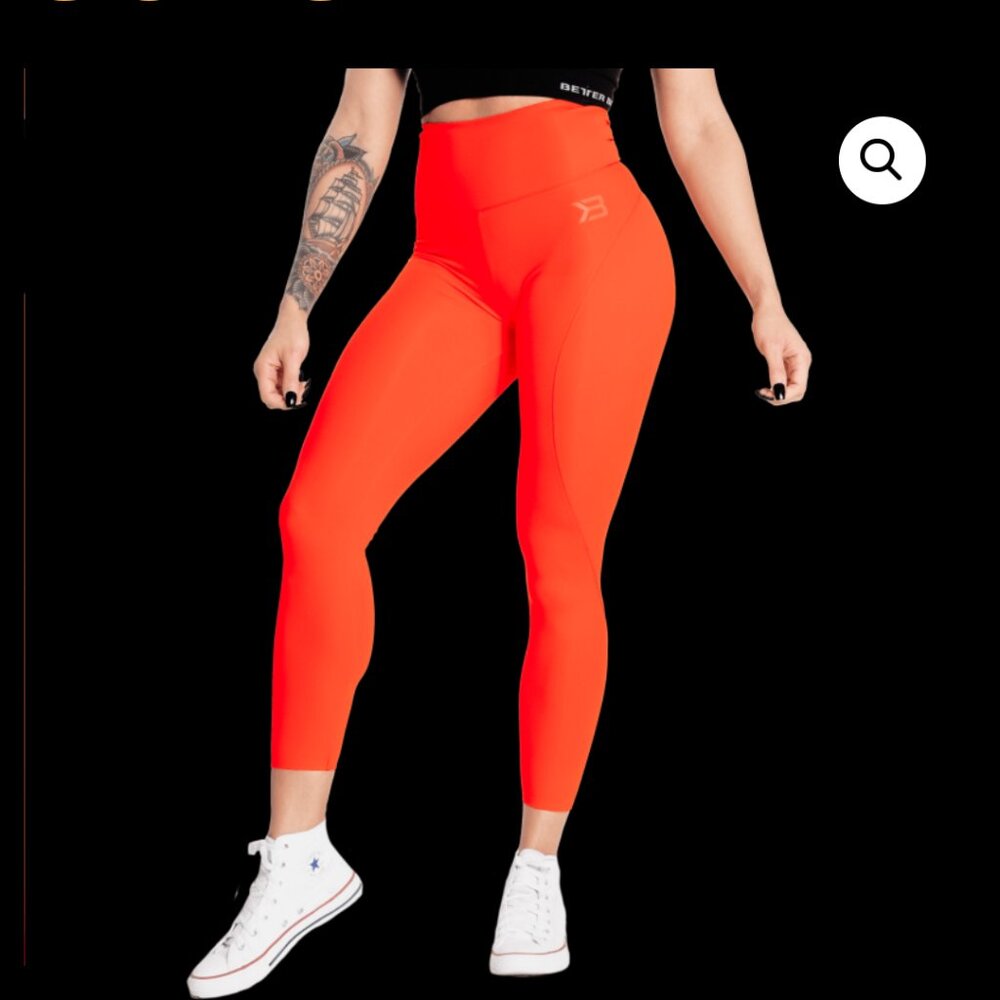 BETTER BODIES High Waist Leggings Sunset Red